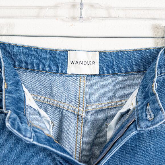 WANDLER $280 Women's High-Rise Chamomile Jeans Size 26 Made in Italy - Picture 3 of 12